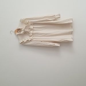 🍦 & Other Stories cream smock mini dress, ruffles and broderie - approx 12/14